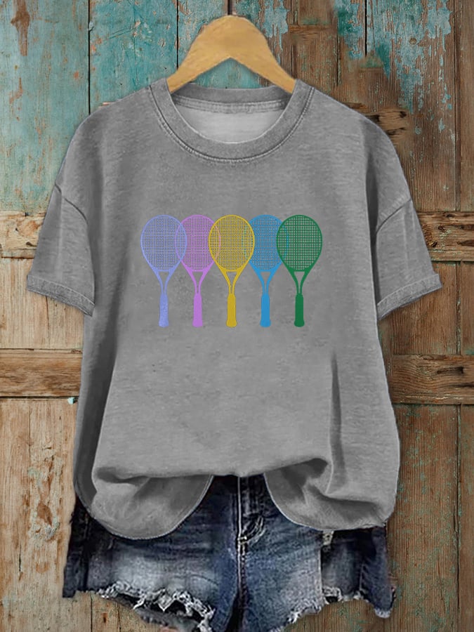 Women's Tennis Lover Printed T-Shirt