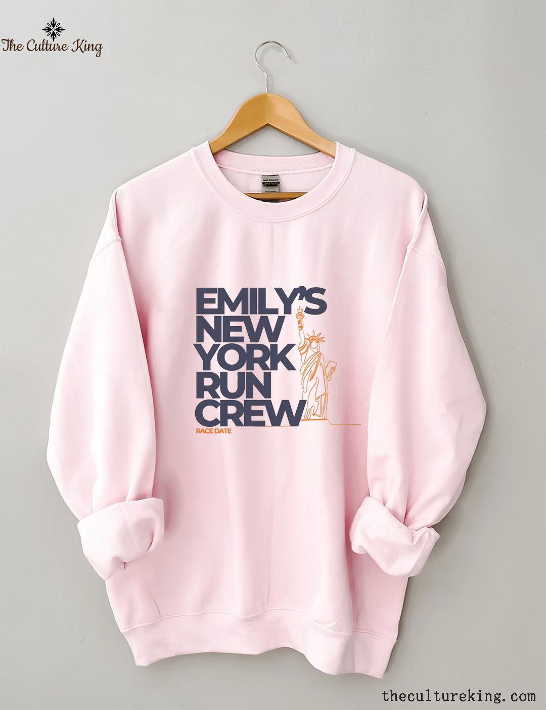 Personalized New York Running Support Crew Sweatshirt