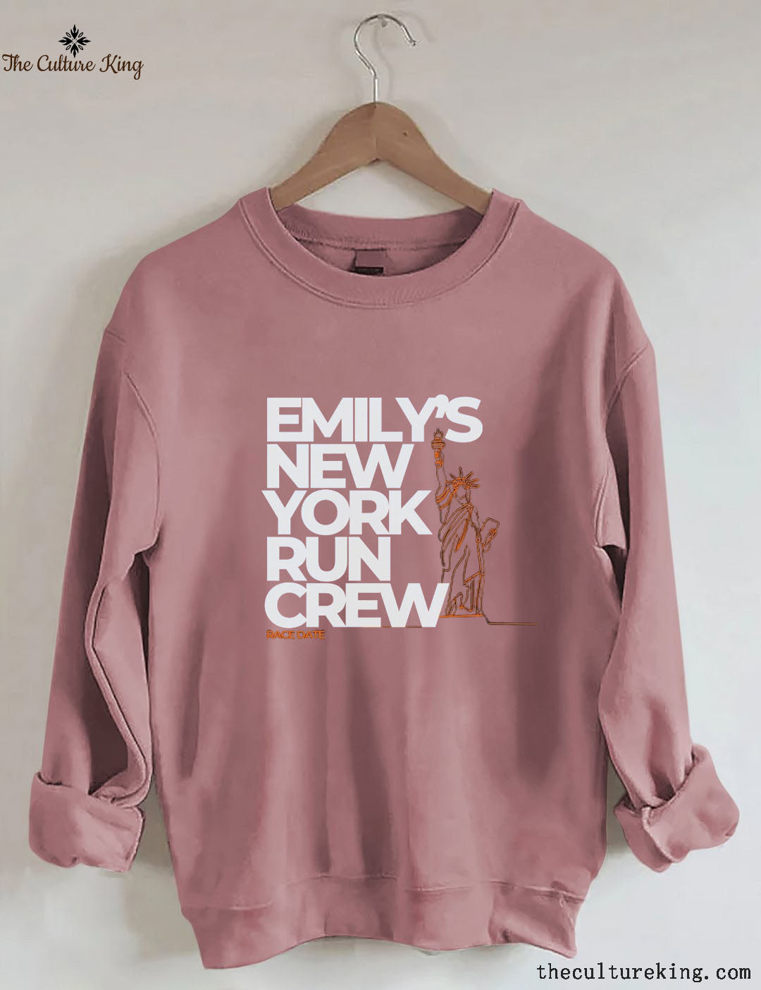 Personalized New York Running Support Crew Sweatshirt