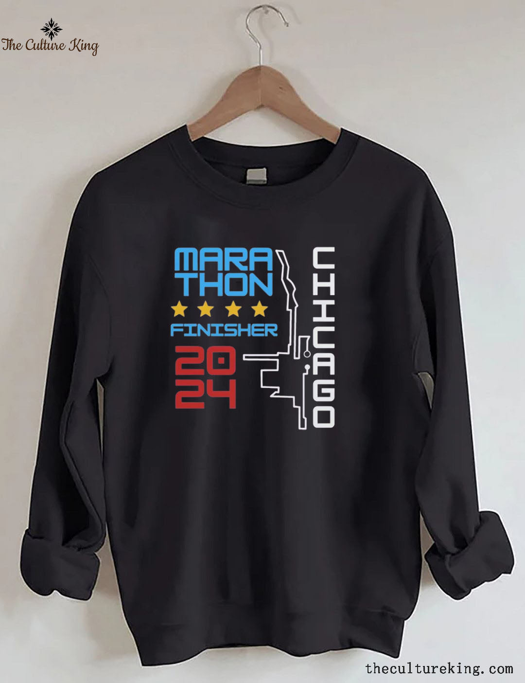 Personalization Chicago 2024 Marathon Running Sweatshirt