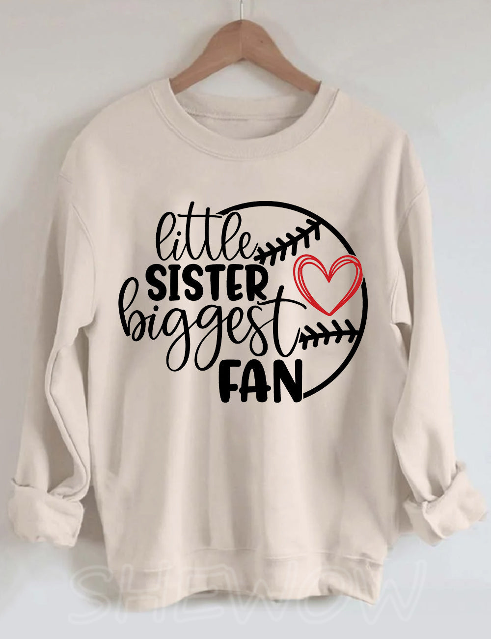 Little Sister Biggest Fan Sweatshirt