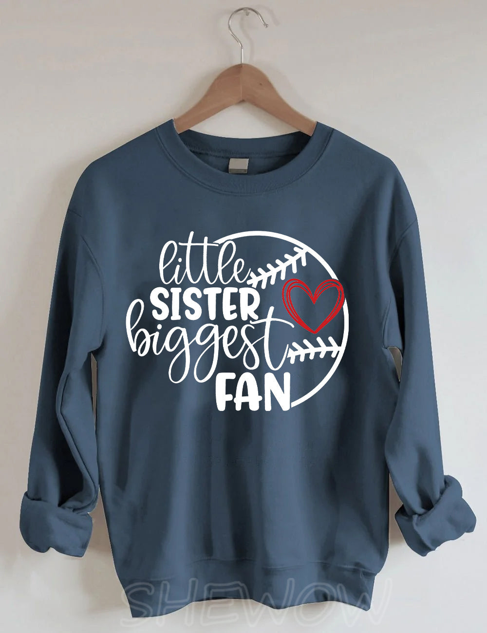 Little Sister Biggest Fan Sweatshirt