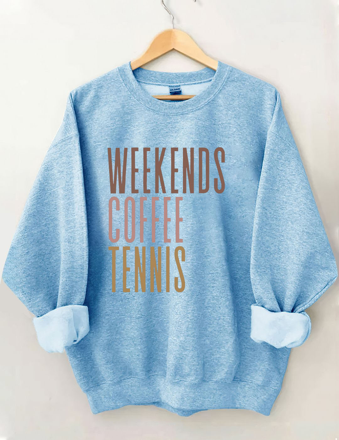 Weekends Coffee Tennis Sweatshirt