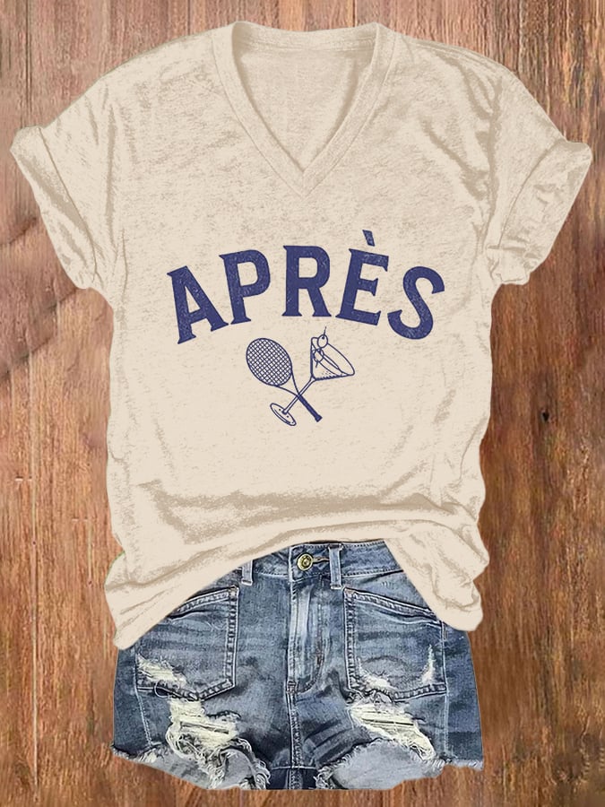 Women's Apres Tennis Print T-shirt