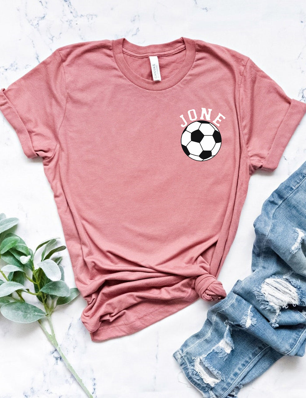 Soccer Ball Custom Number And Name T-shirt