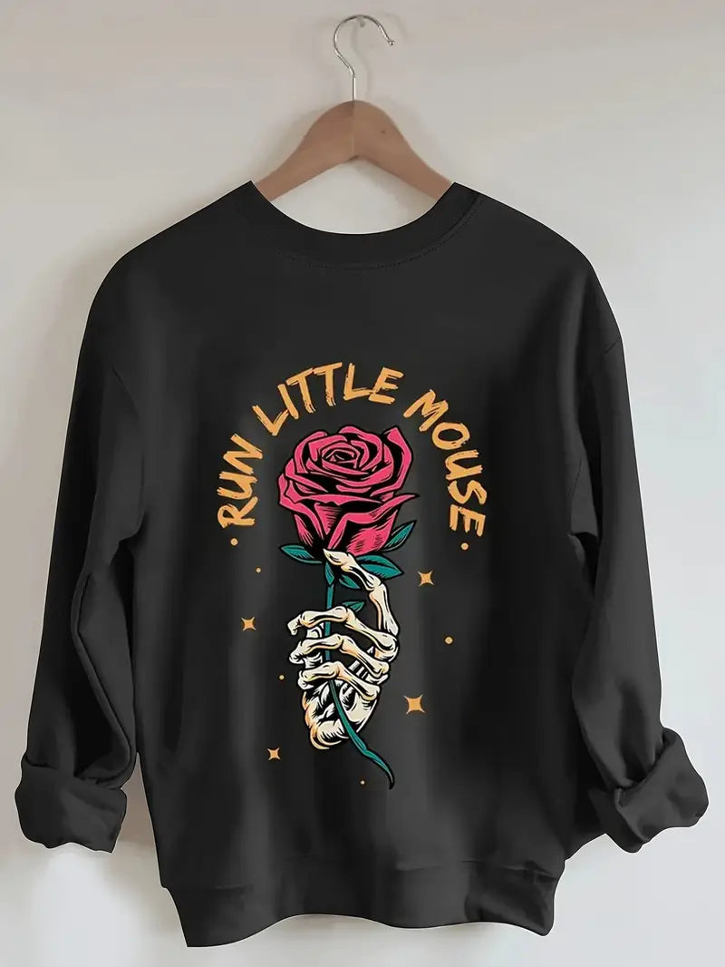 Roses Run Little Mouse Sweatshirt