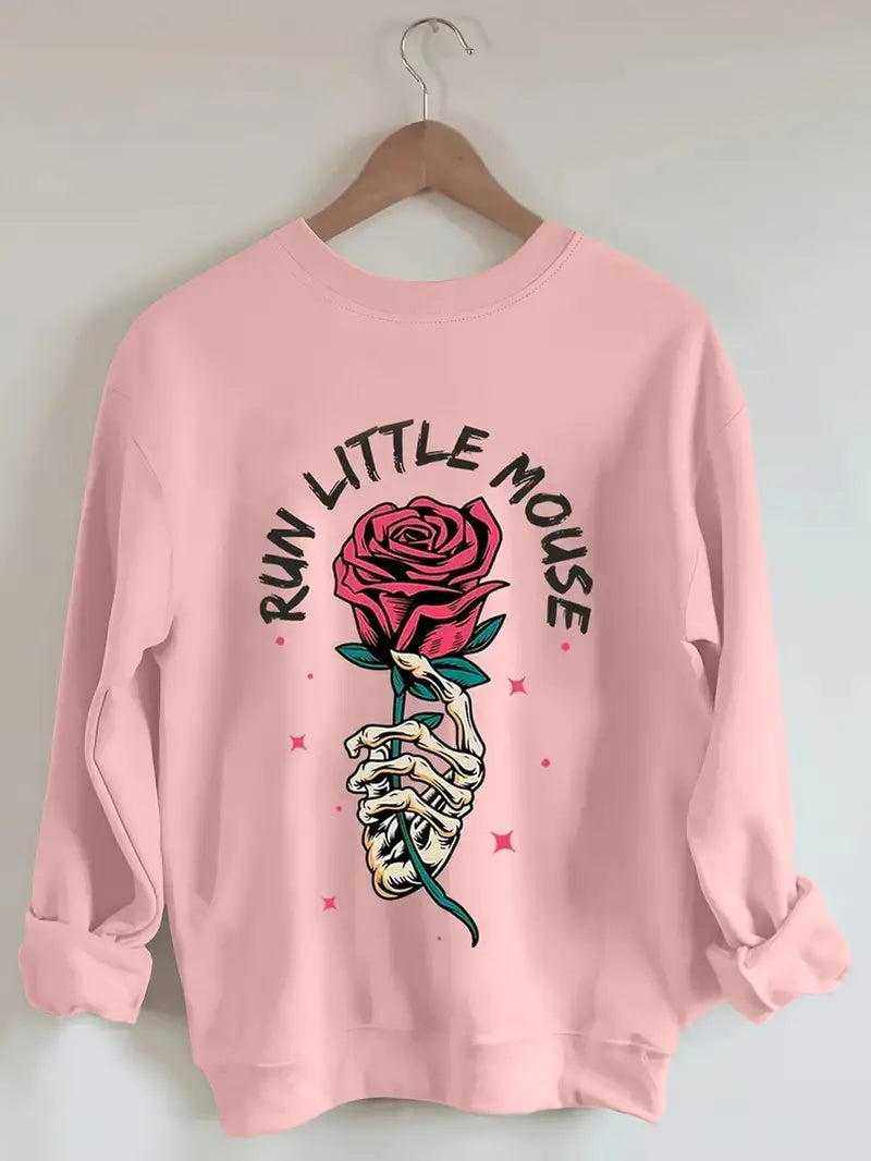 Roses Run Little Mouse Sweatshirt