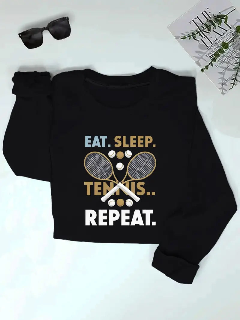 Eat. Sleep.Tennis Repeat Sweatshirt