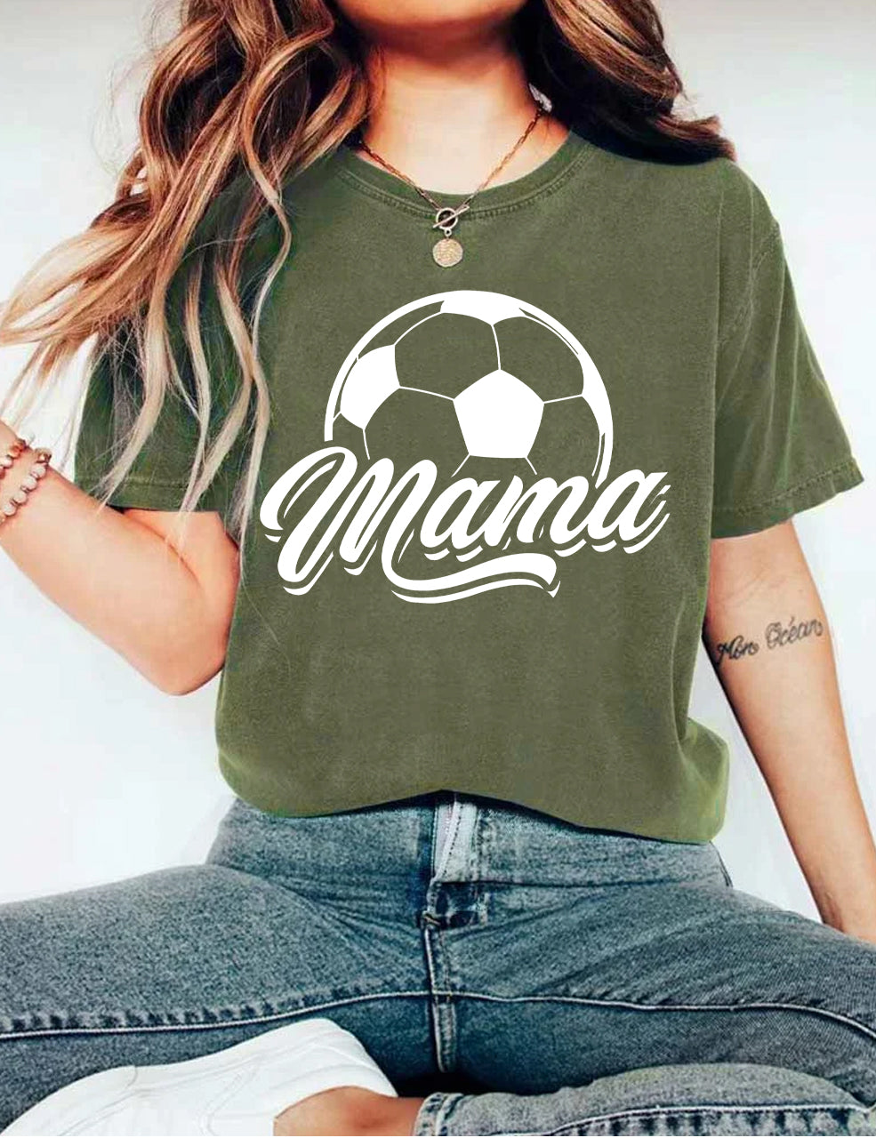 Soccer Mama Custom Name and Number T-shirt