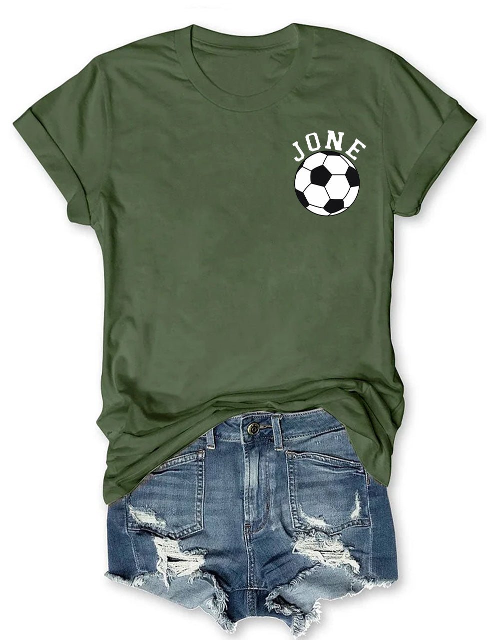 Soccer Ball Custom Number And Name T-shirt