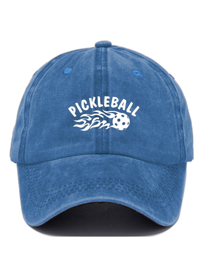 Ladies Pickleball Washed Cotton Printed Hat