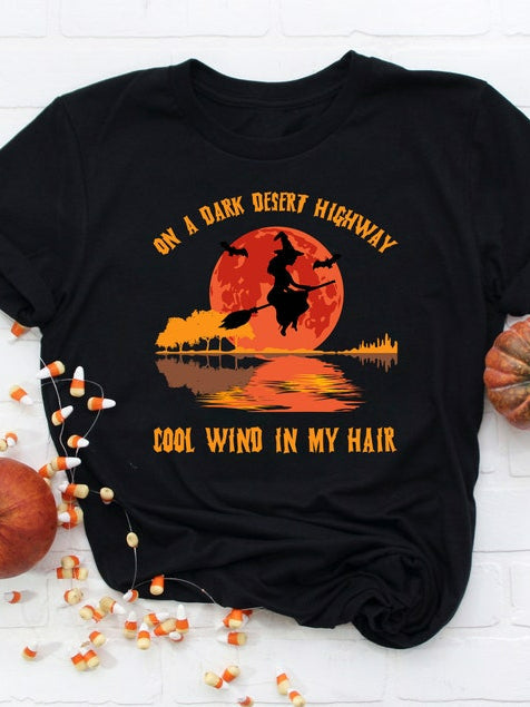 On A Dark Desert Highway Cold Wind In My Hair T-Shirt