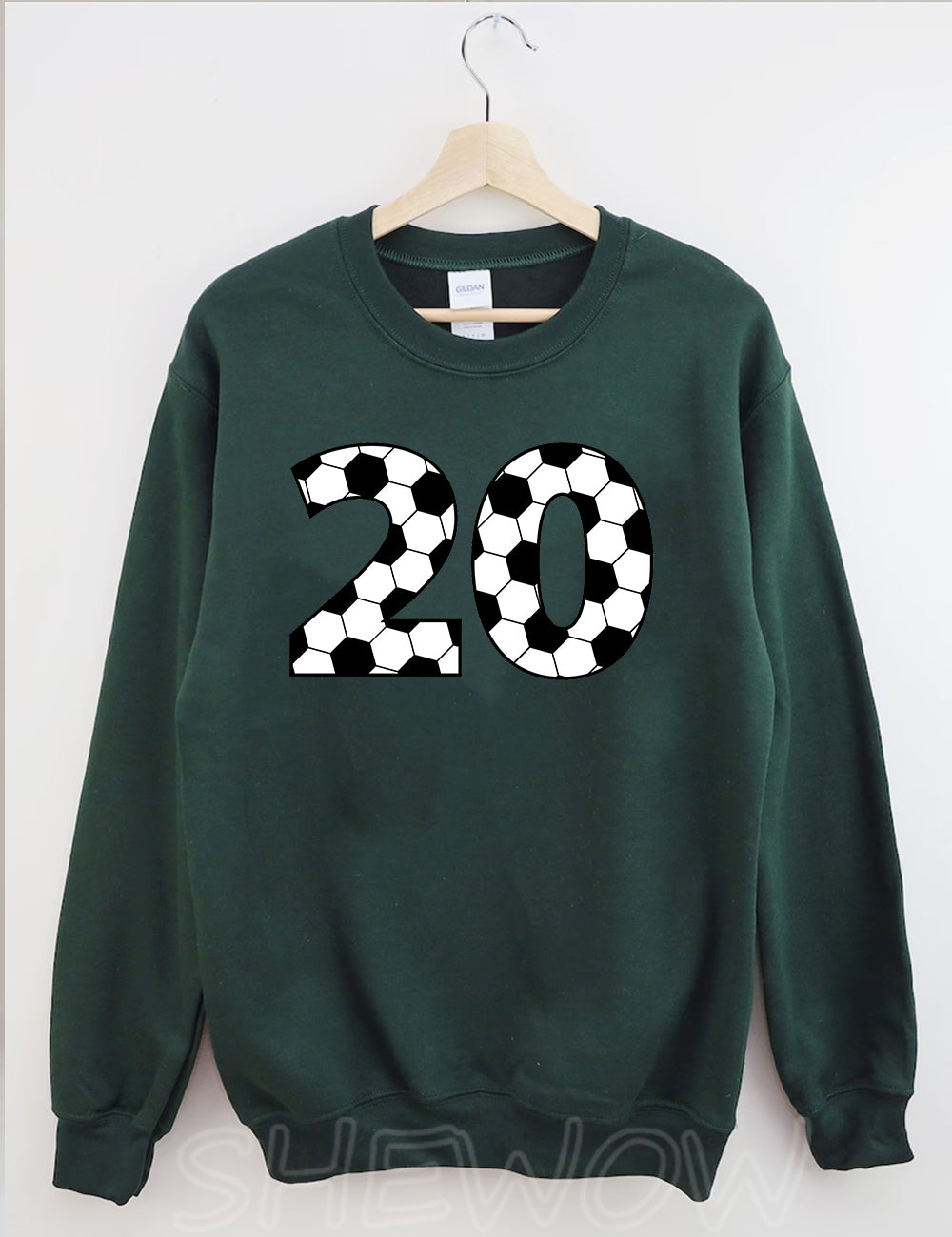 Custom Number Soccer Sweatshirt