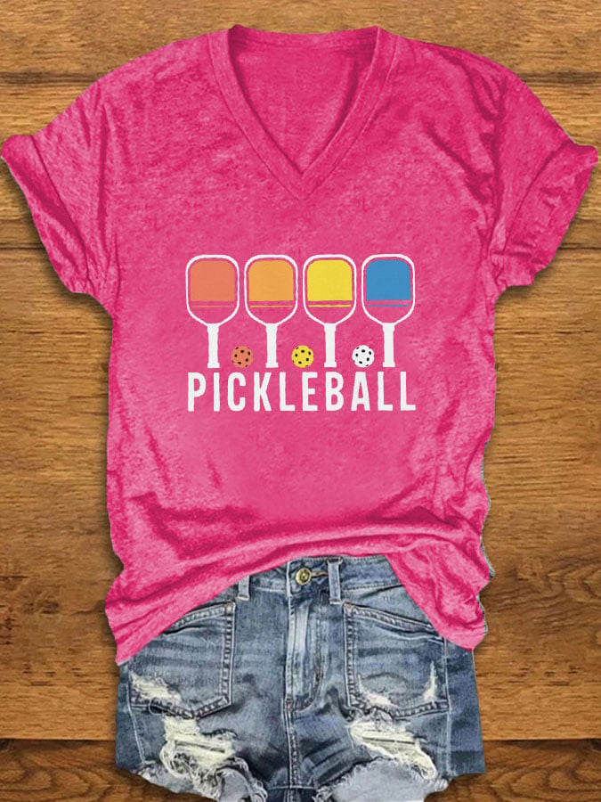 Women's Pickleball Print T-Shirt