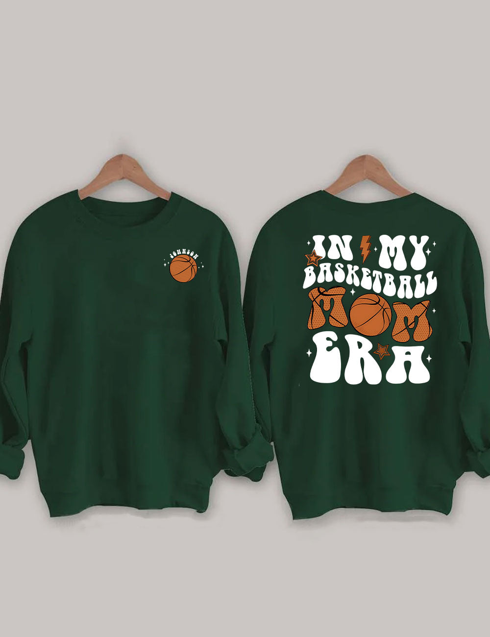 In My Basketball Mom Era Custom Basketball Mama Sweatshirt