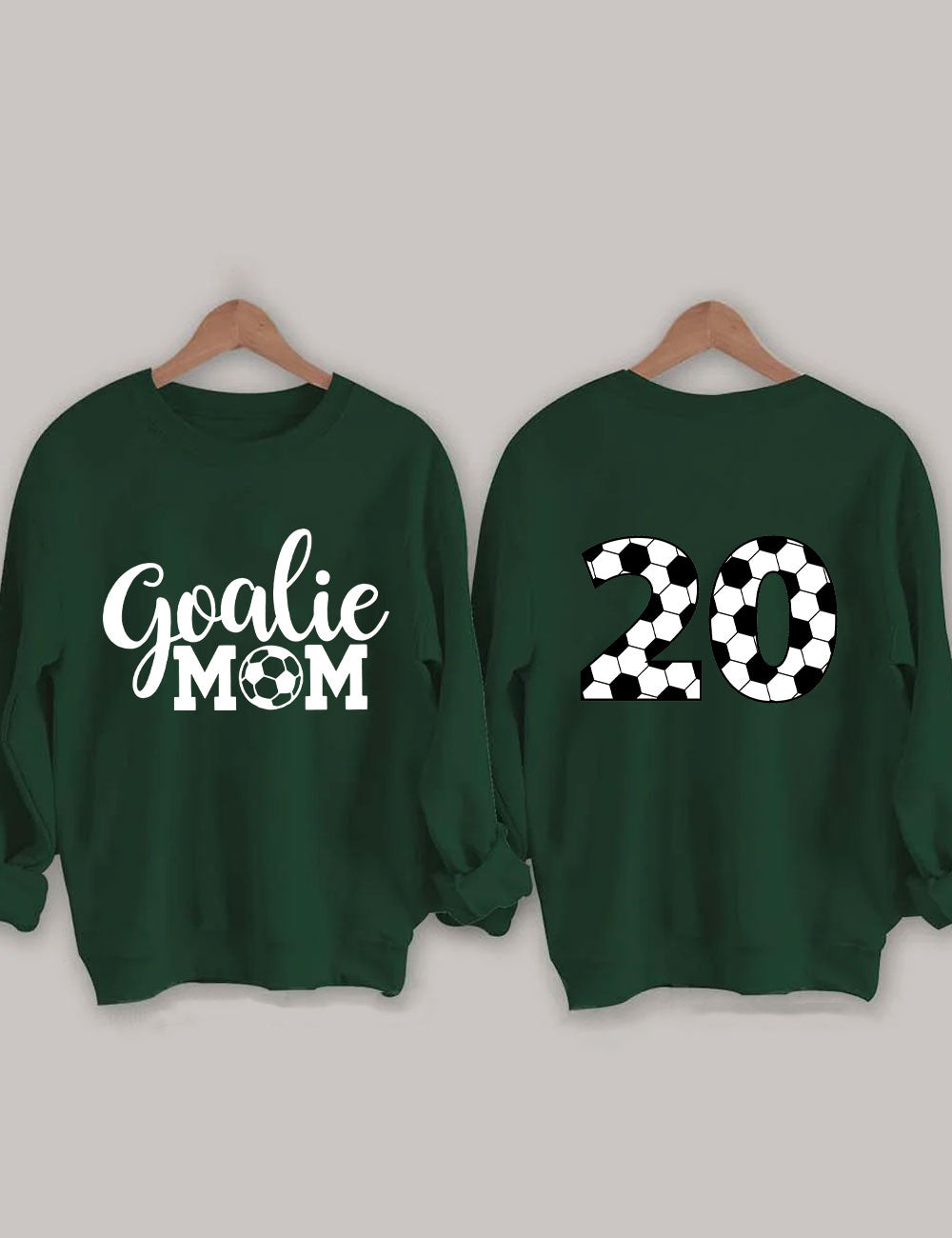 Custom Number Soccer Goalie Mom Sweatshirt