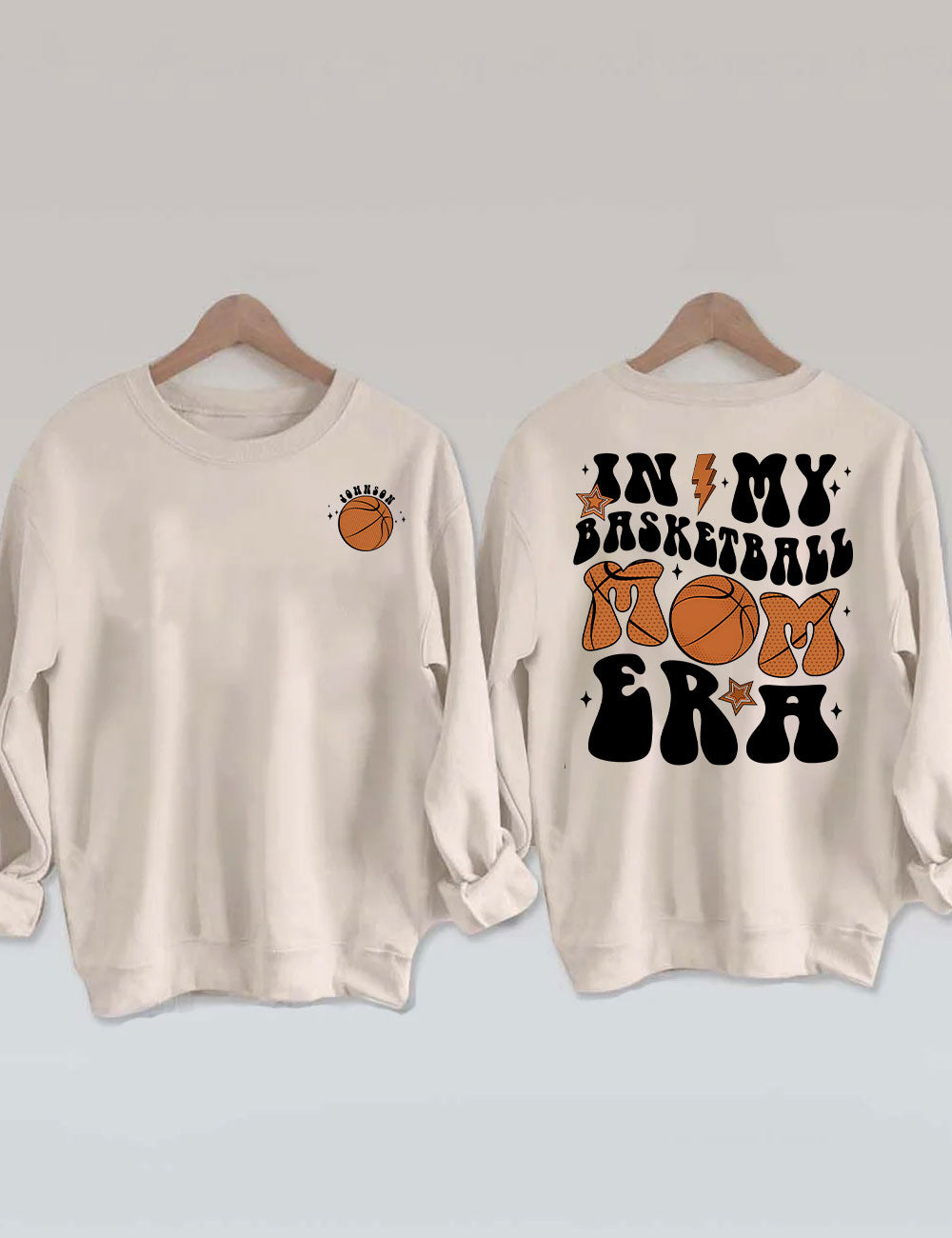 In My Basketball Mom Era Custom Basketball Mama Sweatshirt