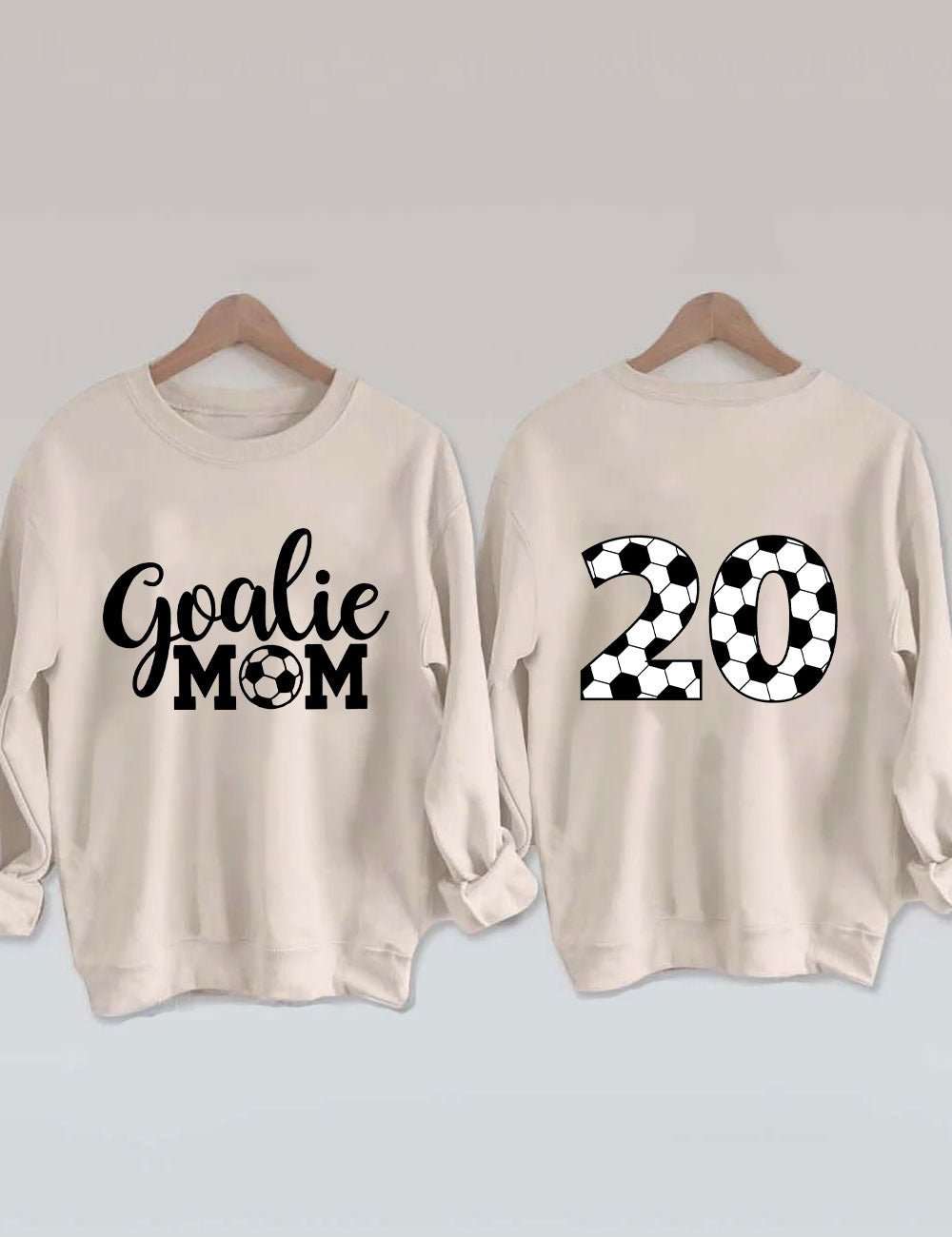 Custom Number Soccer Goalie Mom Sweatshirt