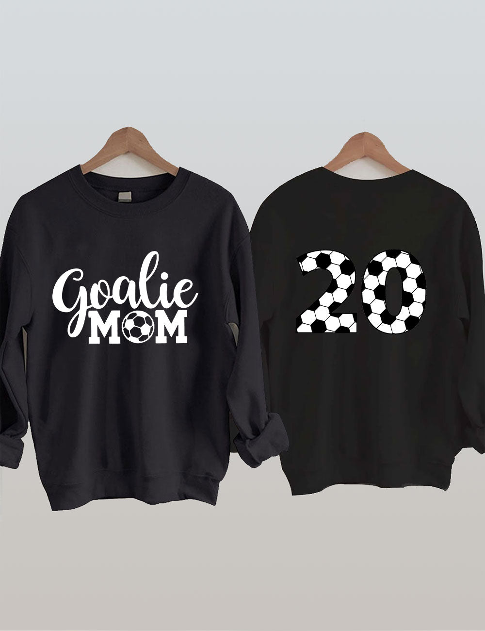 Custom Number Soccer Goalie Mom Sweatshirt