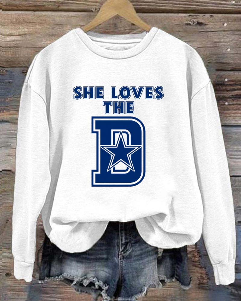 She Loves The D Crewneck Sweatshirt