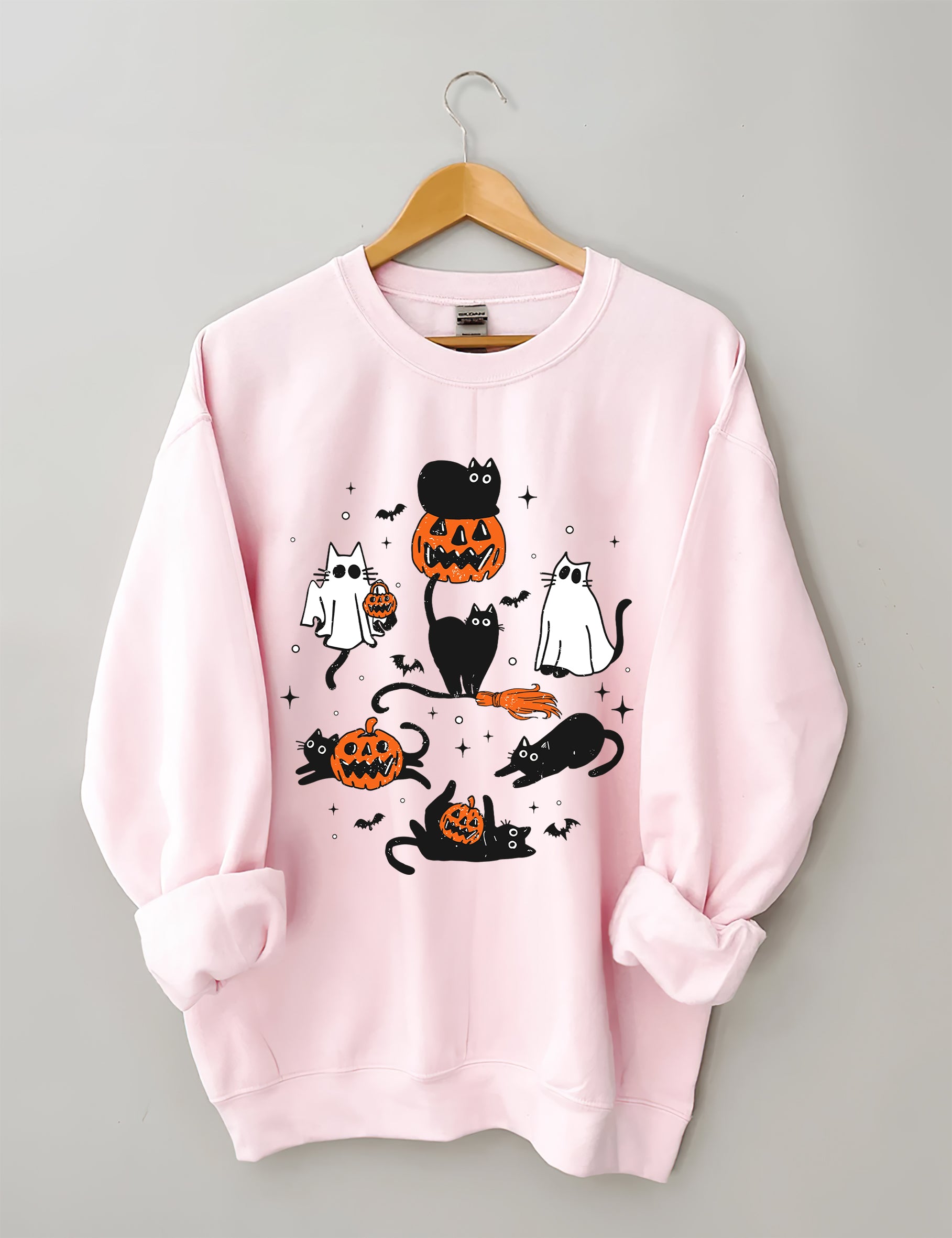 Halloween Ghost Cats Sweatshirt