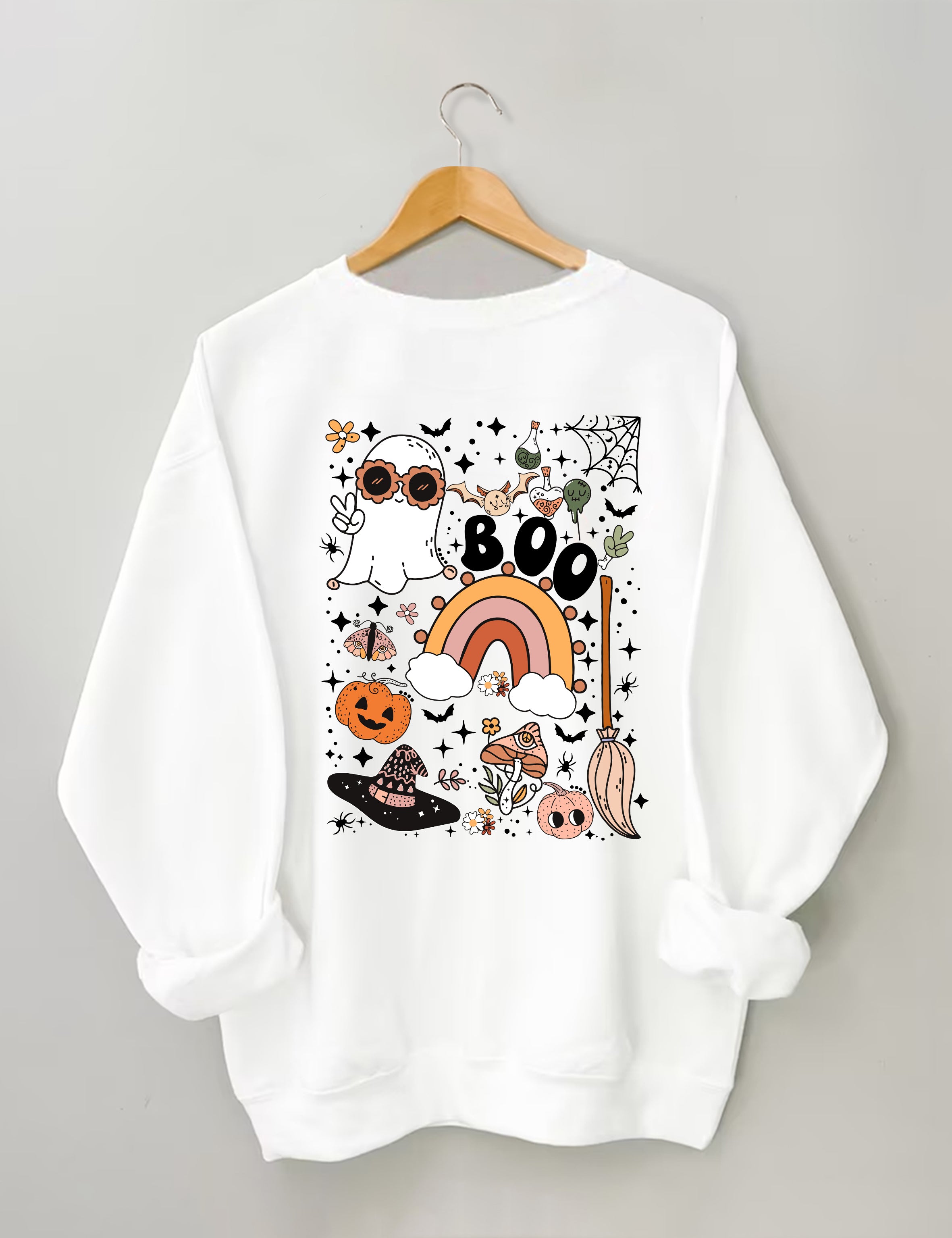 Cute Ghost Halloween Sweatshirt