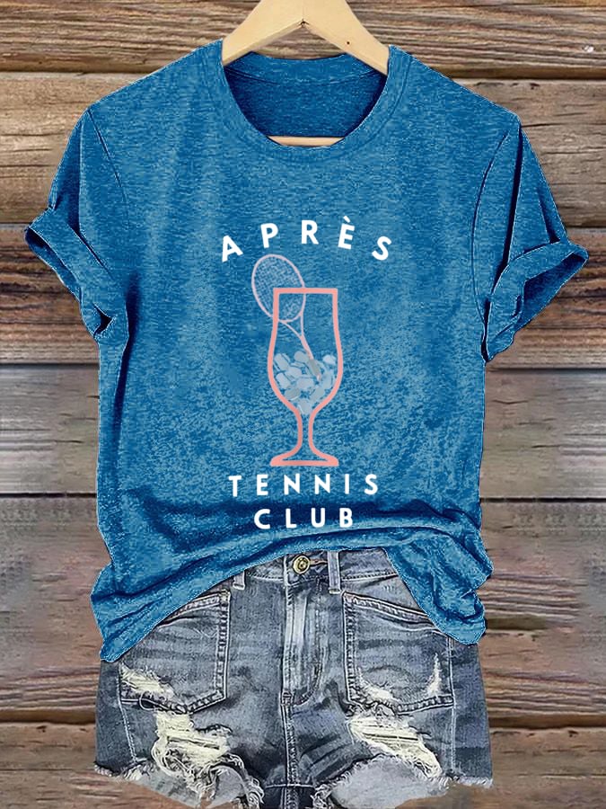 Women's Apres Tennis Print T-shirt