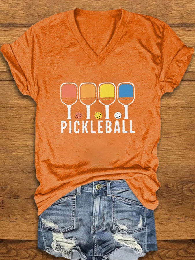 Women's Pickleball Print T-Shirt