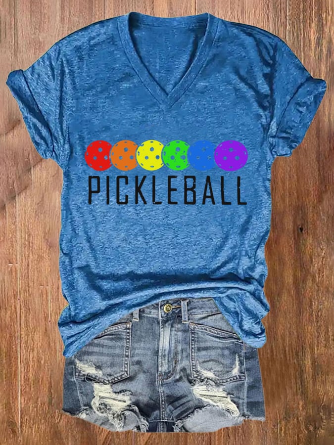 Women'S Pickleball Print T-shirt