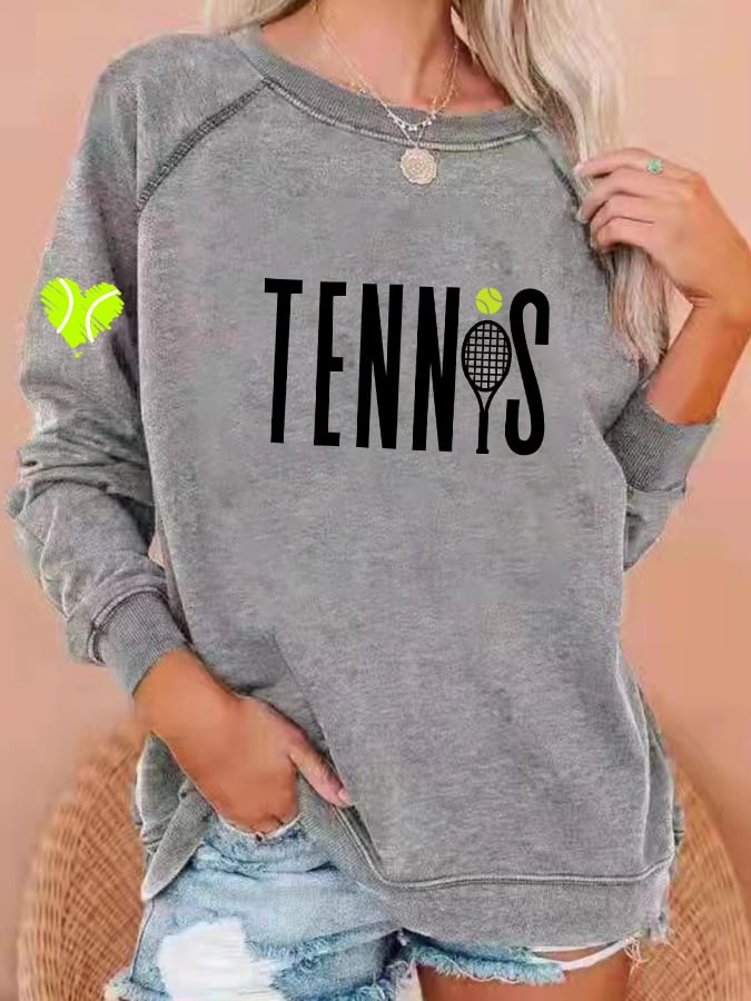 Women's Clothing Tennis Lovers Casual Sweaters