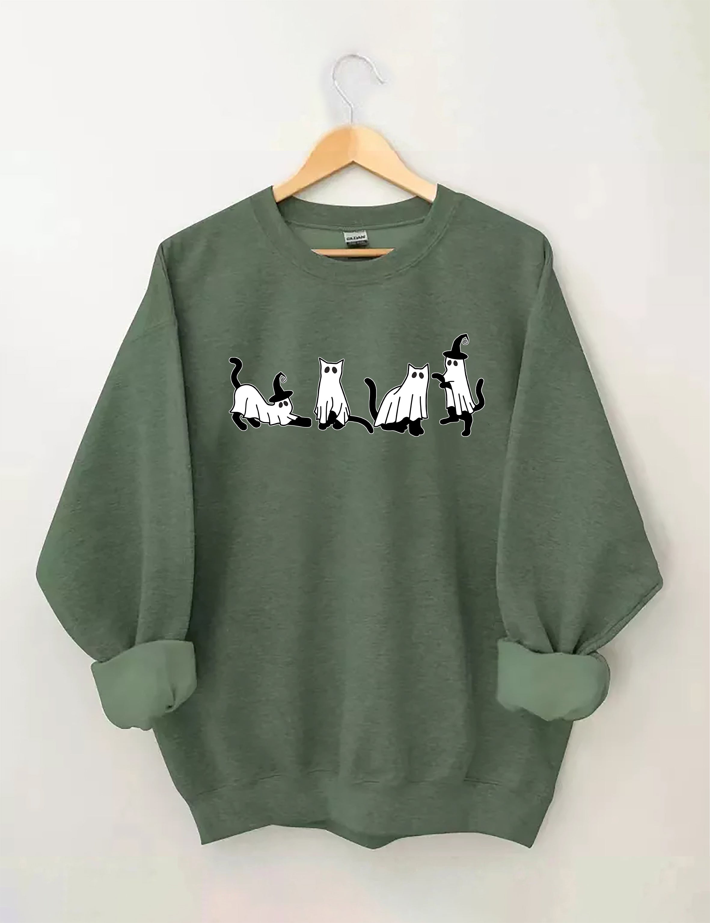 Cute Cat Ghost Sweatshirt