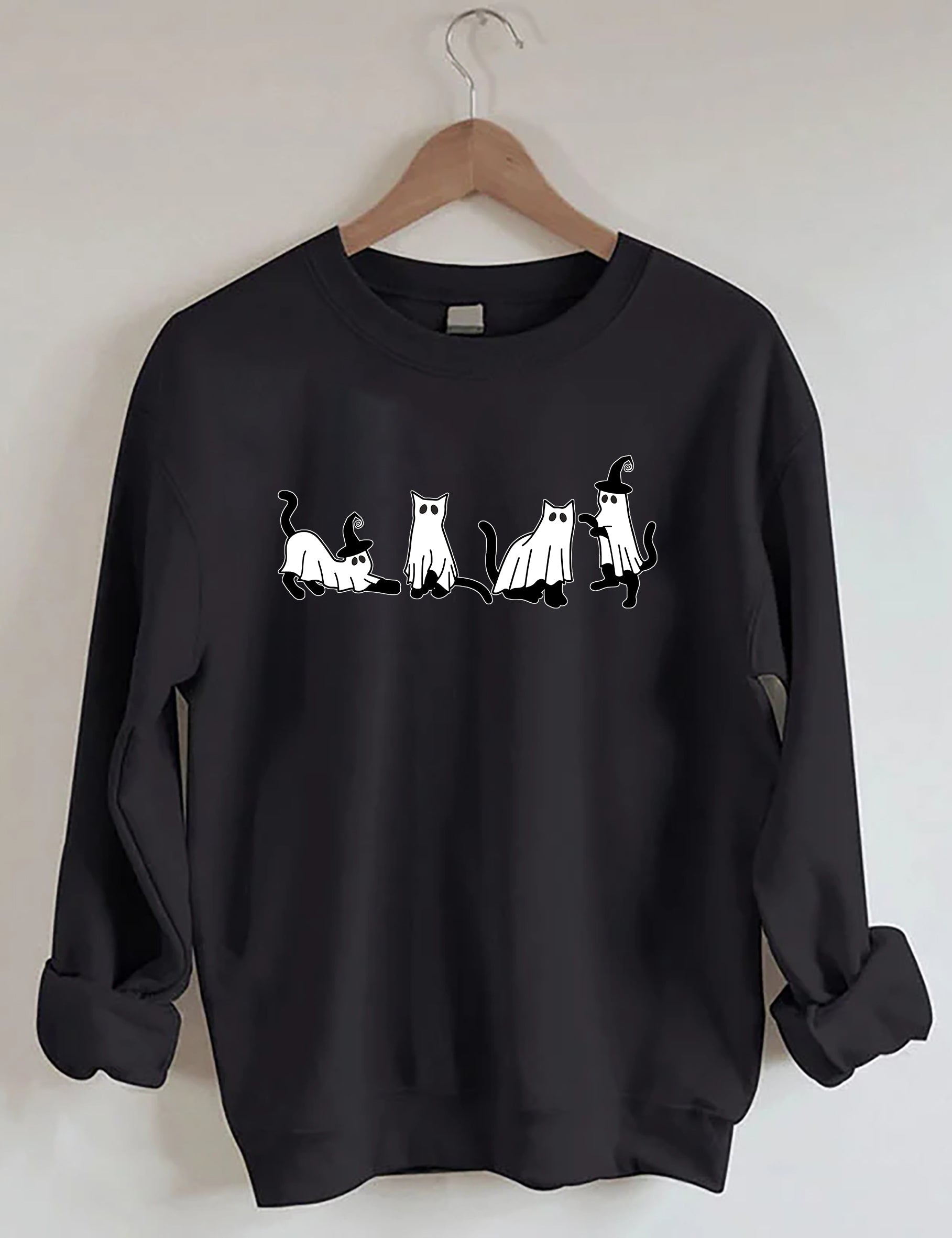 Cute Cat Ghost Sweatshirt