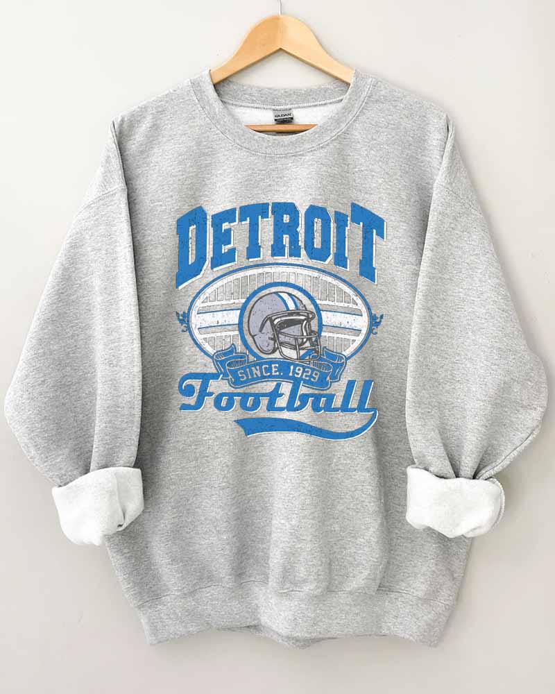 Detroit Football Since 1929 Crewneck Sweatshirt