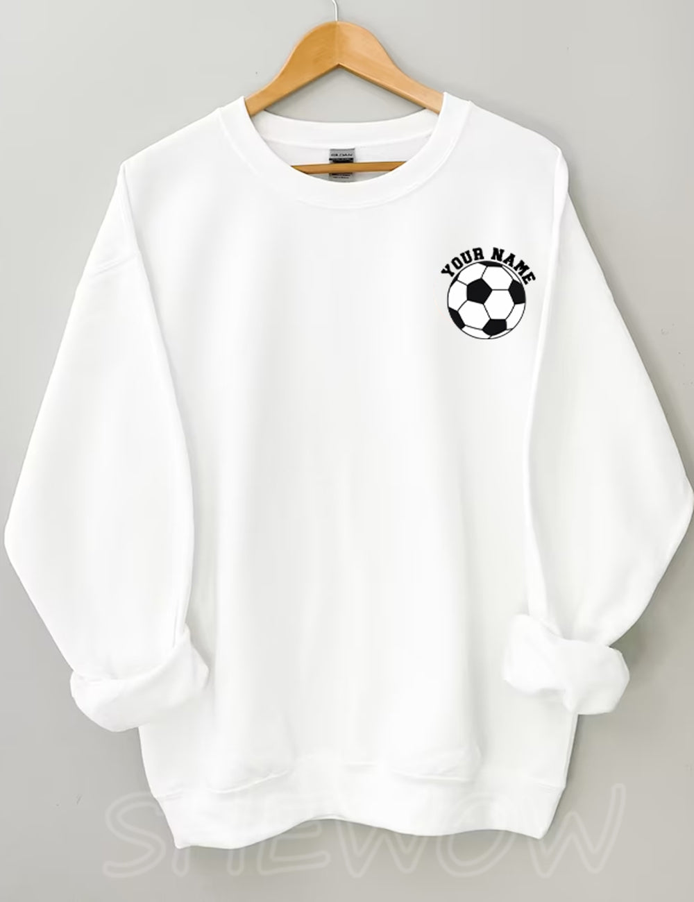 Soccer Ball Custom Number And Name Sweatshirt