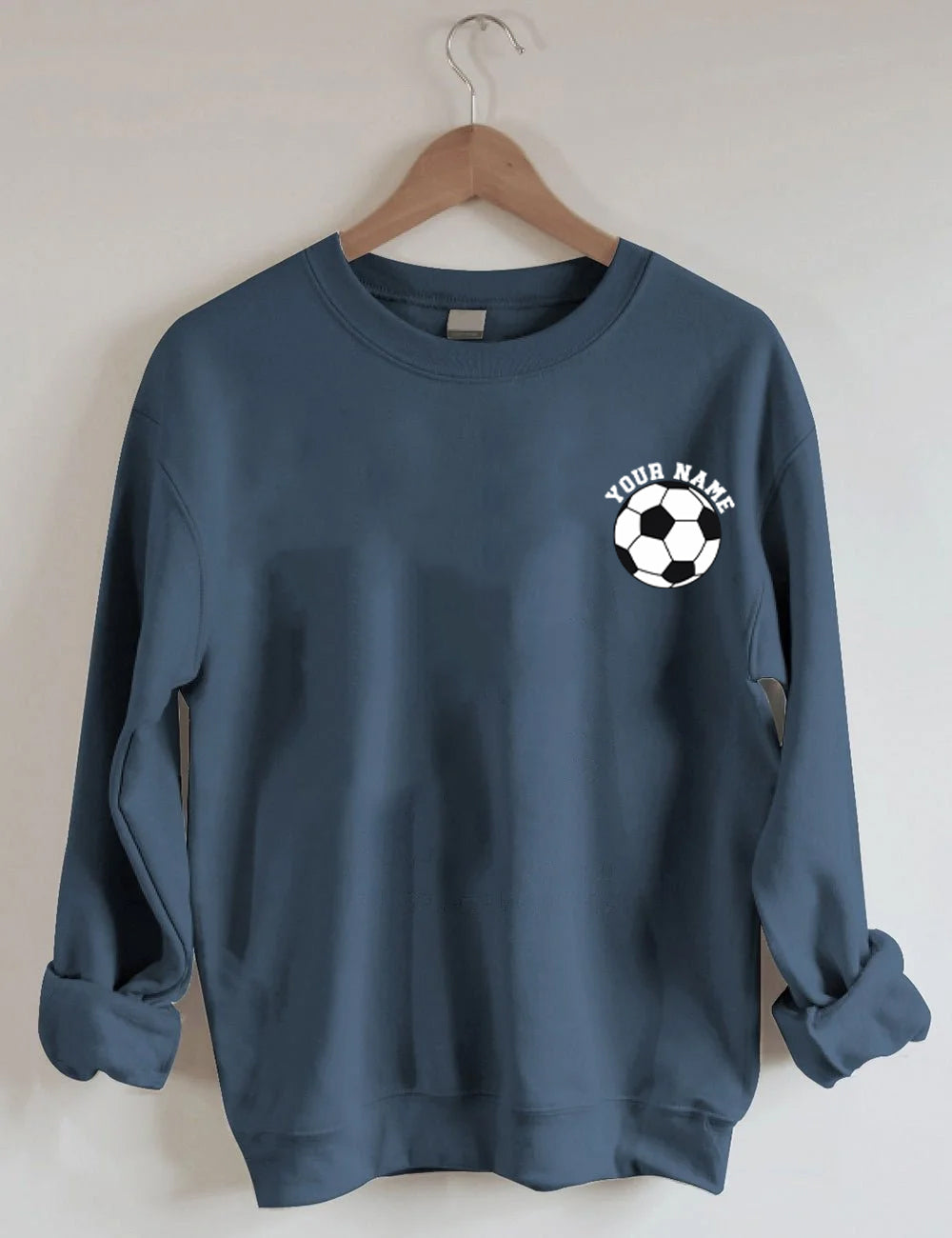 Soccer Ball Custom Number And Name Sweatshirt