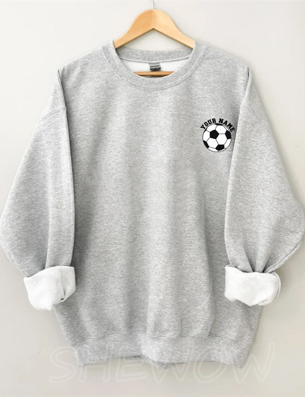 Soccer Ball Custom Number And Name Sweatshirt