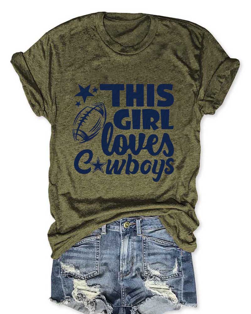 This Girl Loves Cowboys T-Shirt