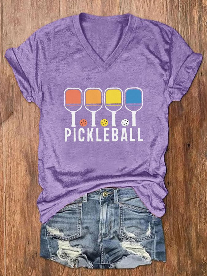 Women's Pickleball Print T-Shirt