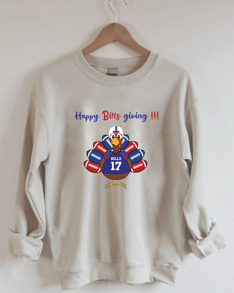 Happy Billsgiving Buffalo Thanksgiving Sweatshirt