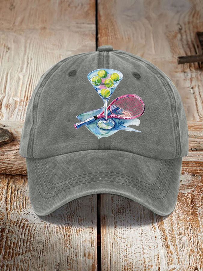 Women's Unisex Funny Tennis Tennis Lover Print Hat