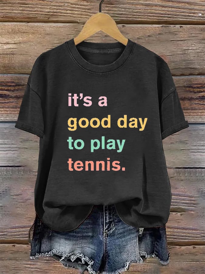 Women's Apres Tennis Print T-shirt