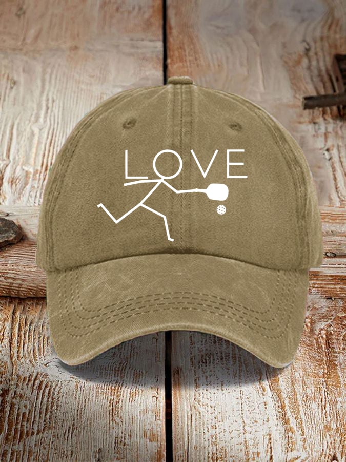 Love Pickleball Vintage Hat