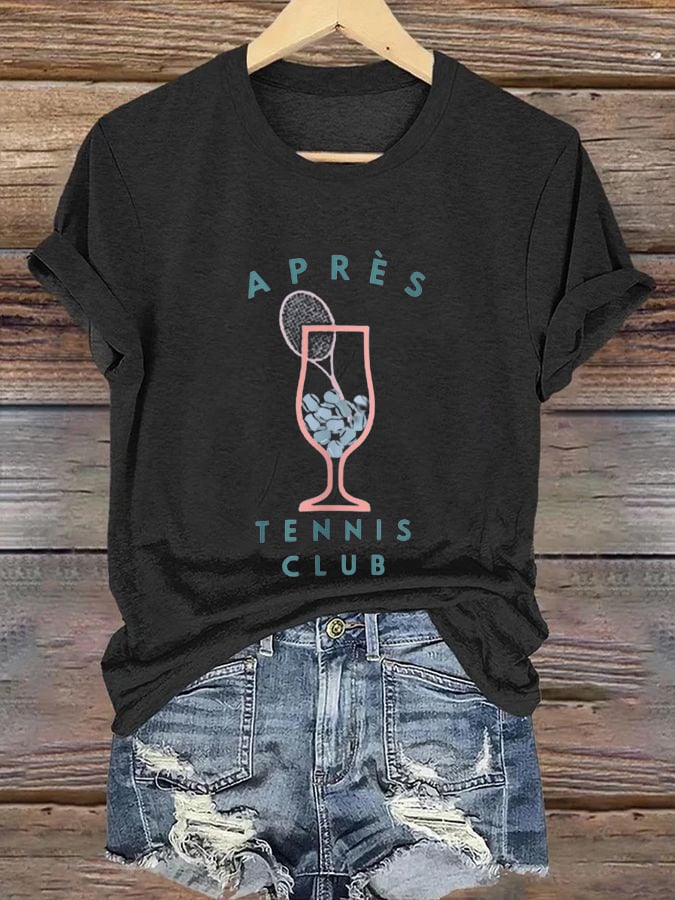 Women's Apres Tennis Print T-shirt