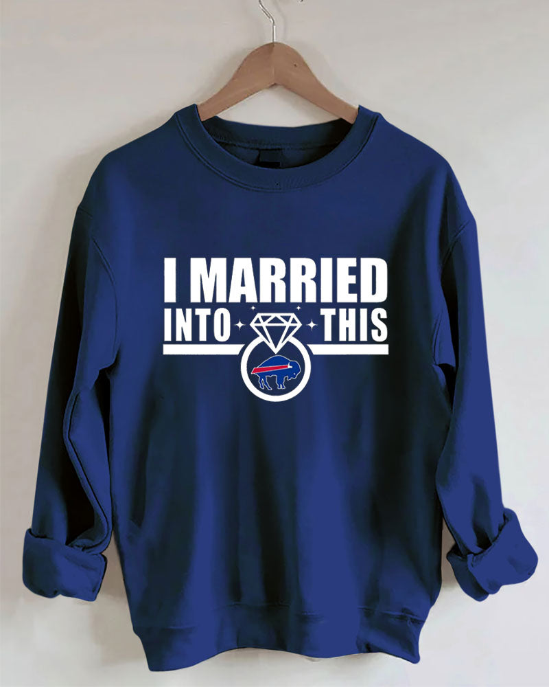 I Married Into This Crewneck Sweatshirt