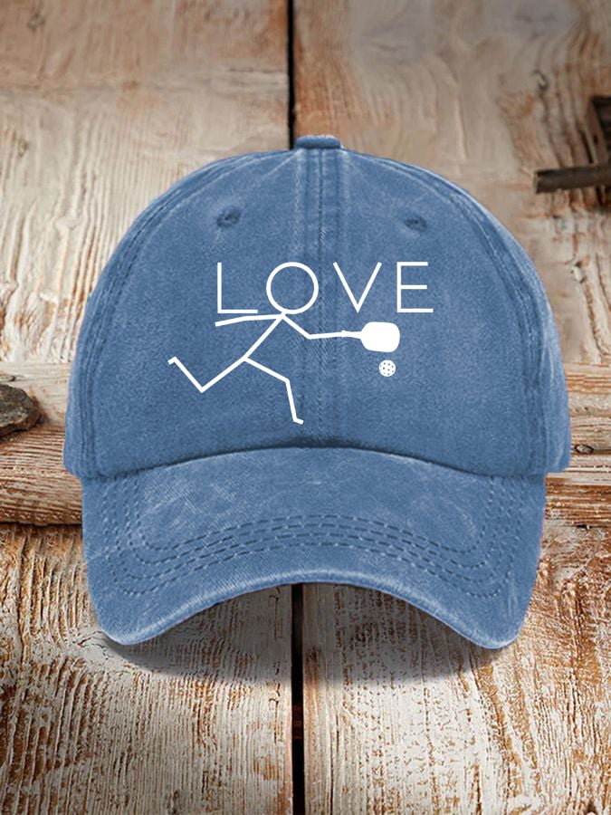 Love Pickleball Vintage Hat