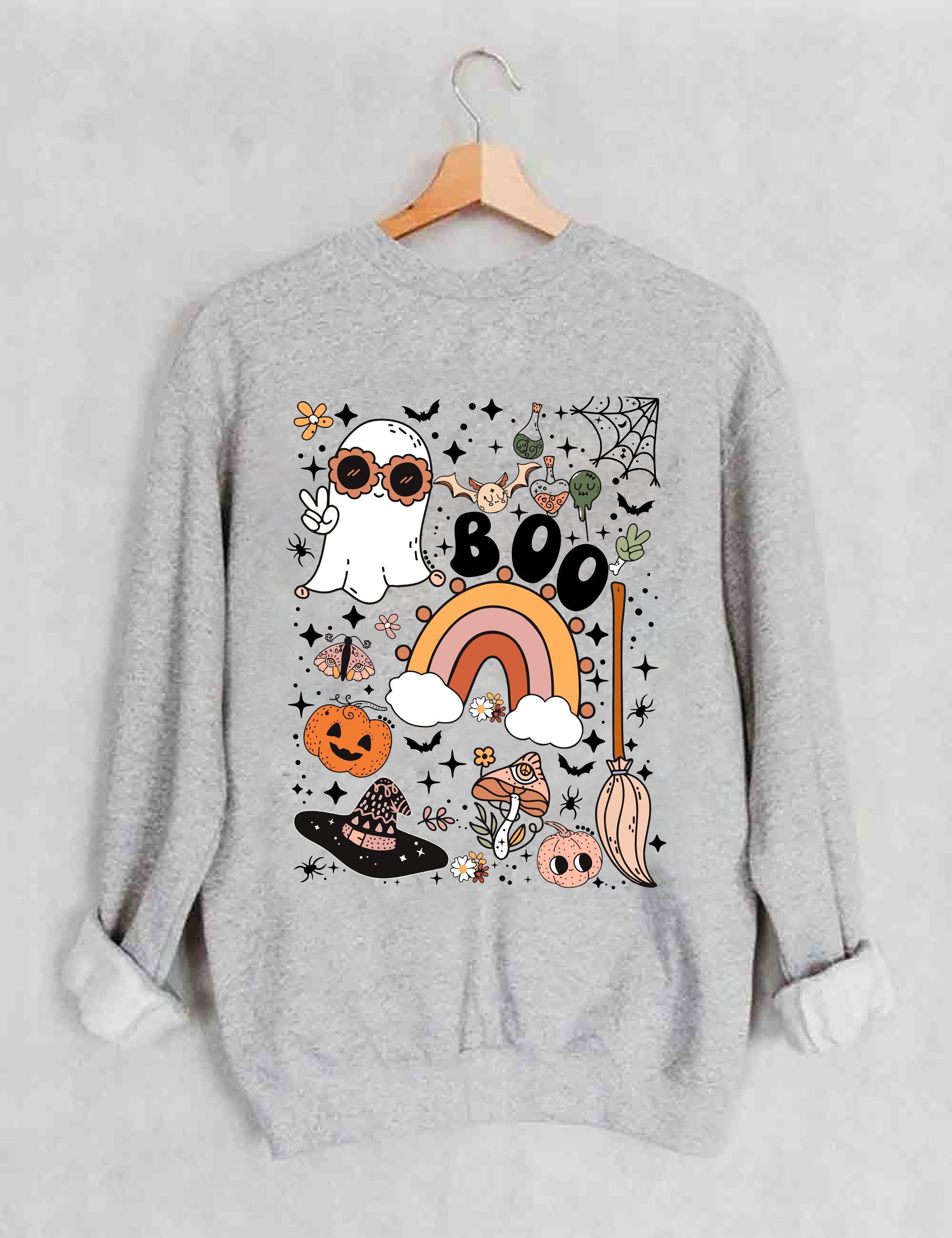 Cute Ghost Halloween Sweatshirt