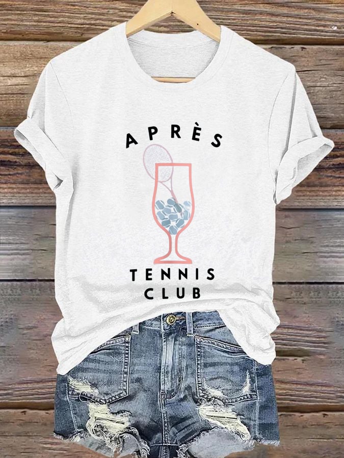 Women's Apres Tennis Print T-shirt