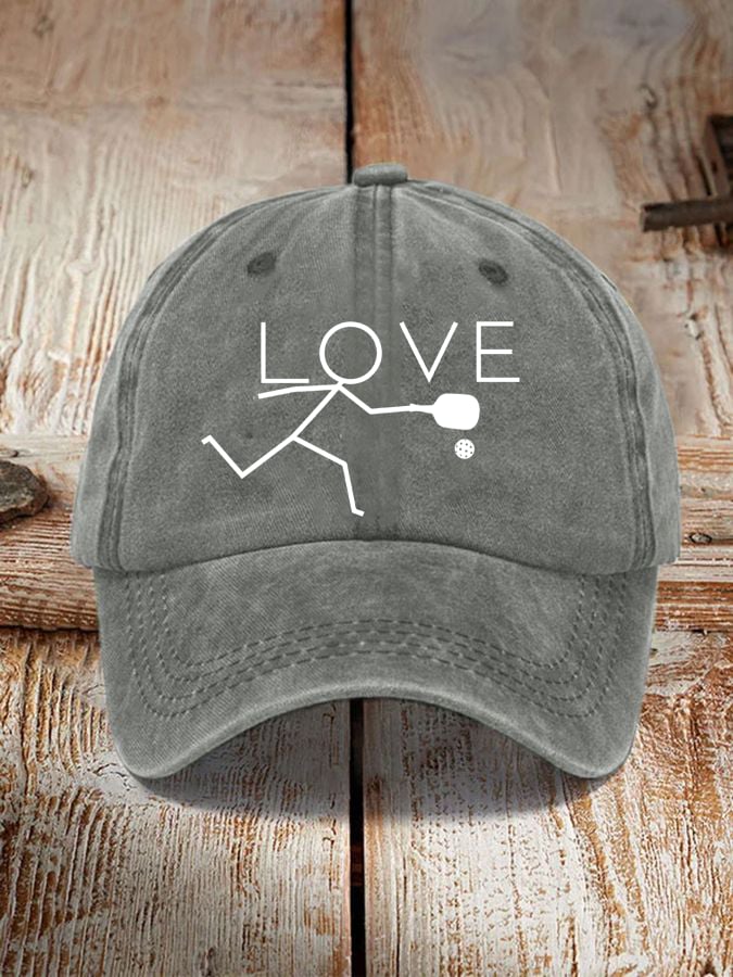 Love Pickleball Vintage Hat