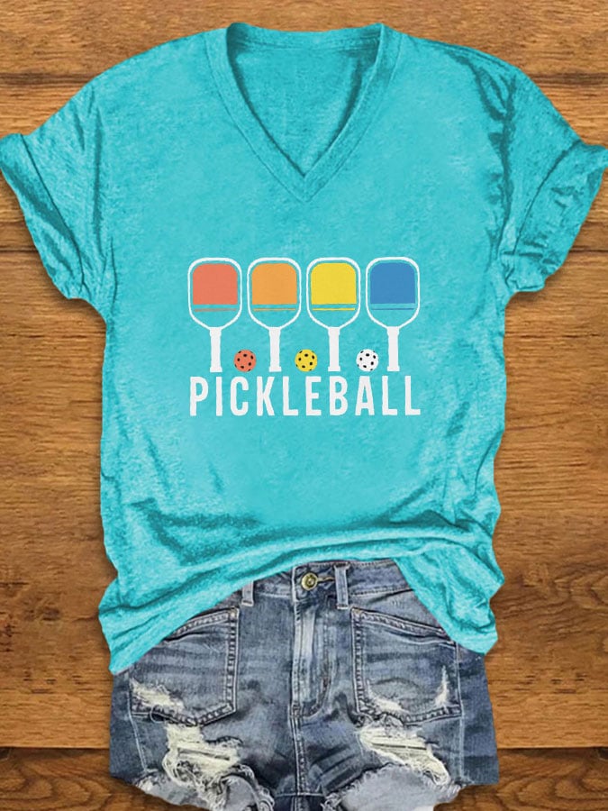 Women's Pickleball Print T-Shirt