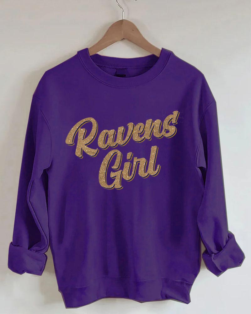 Ravens Girl Crewneck Sweatshirt